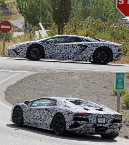 Lamborghini вывела на дорожные тесты обновленный Aventador