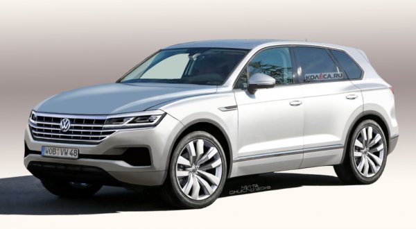 В сети появились первые фото нового Volkswagen Touareg