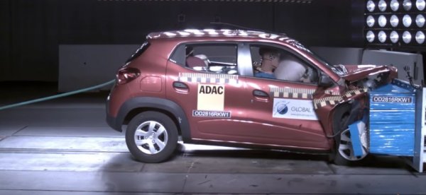 Renault не смог существенно улучшить безопасность кроссовера Kwid