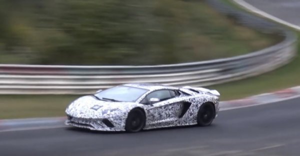 Прототип Lamborghini Aventador замечен шпионами на Нюрбургринге