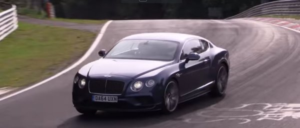 Bentley Continental GT 2018 на Нюрбургринге обкатывает новый W12