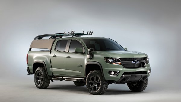 Пикап Chevrolet Colorado приспособили для любителей сёрфинга