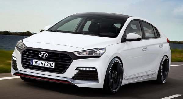 Hyundai Ioniq Turbo показалась на неофициальных рендерах от дизайнеров X-Tomi