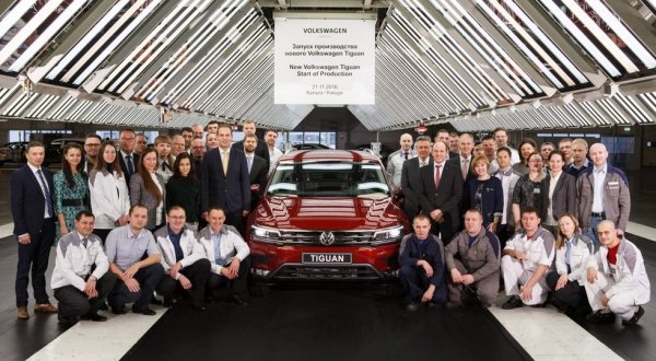 В России стартовало производство обновленного Volkswagen Tiguan