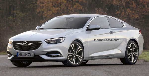 Opel опубликовал снимки рендера двухдверного купе Insignia