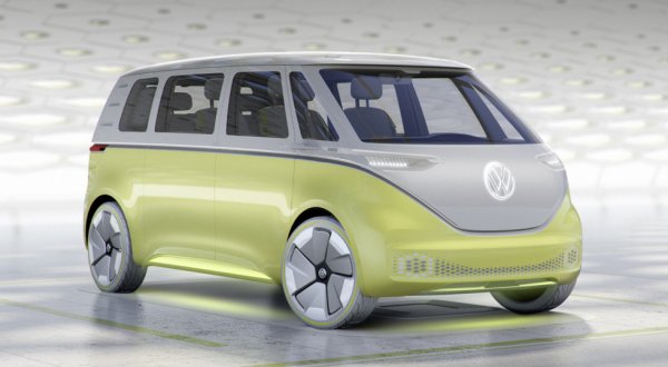 Volkswagen презентовал концепт электрического компактвэна I.D. Buzz