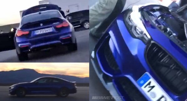 Появились первые снимки купе BMW M4 CS без камуфляжа