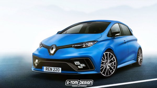 Опубликованы первые рендеры «заряженного» электрокара Renault Zoe RS