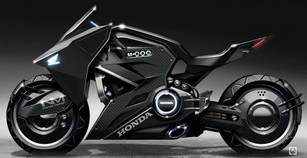 Honda выпустил футуристический мотоцикл для фильма "Призрак в доспехах"