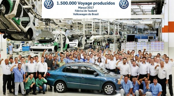 В Бразилии сошел с конвейера полуторамиллионный Volkswagen Voyage