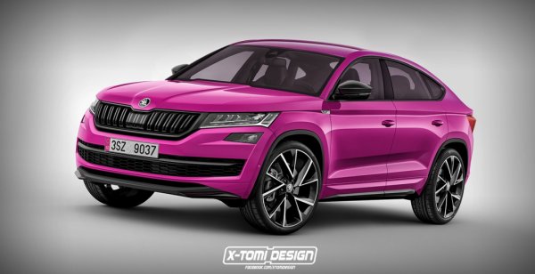 Появились независимые рендеры кросс-купе Skoda Kodiaq Coupe