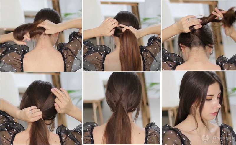 Фото автора «Покатим» — пошаговая инструкция для присобранных волос в стиле Наташи Ростовой