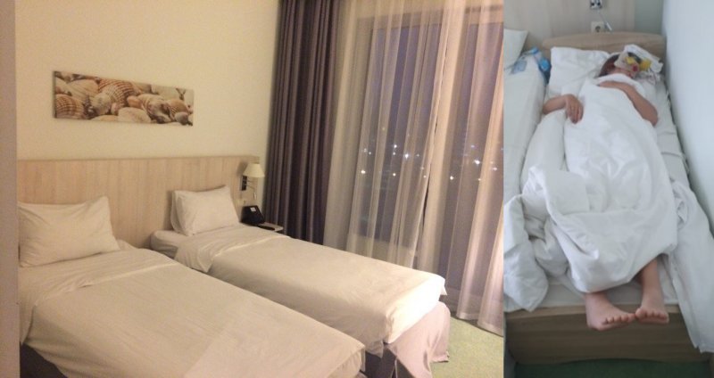 Даже размер кроватей порой не соответствует росту посетителей. Кадры: Irecommend.ru и Instagram