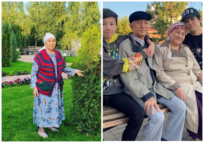 Бабушка Димаша/Димаш с семьей. Источник фото: Instagram @kudaibergenov.dimash